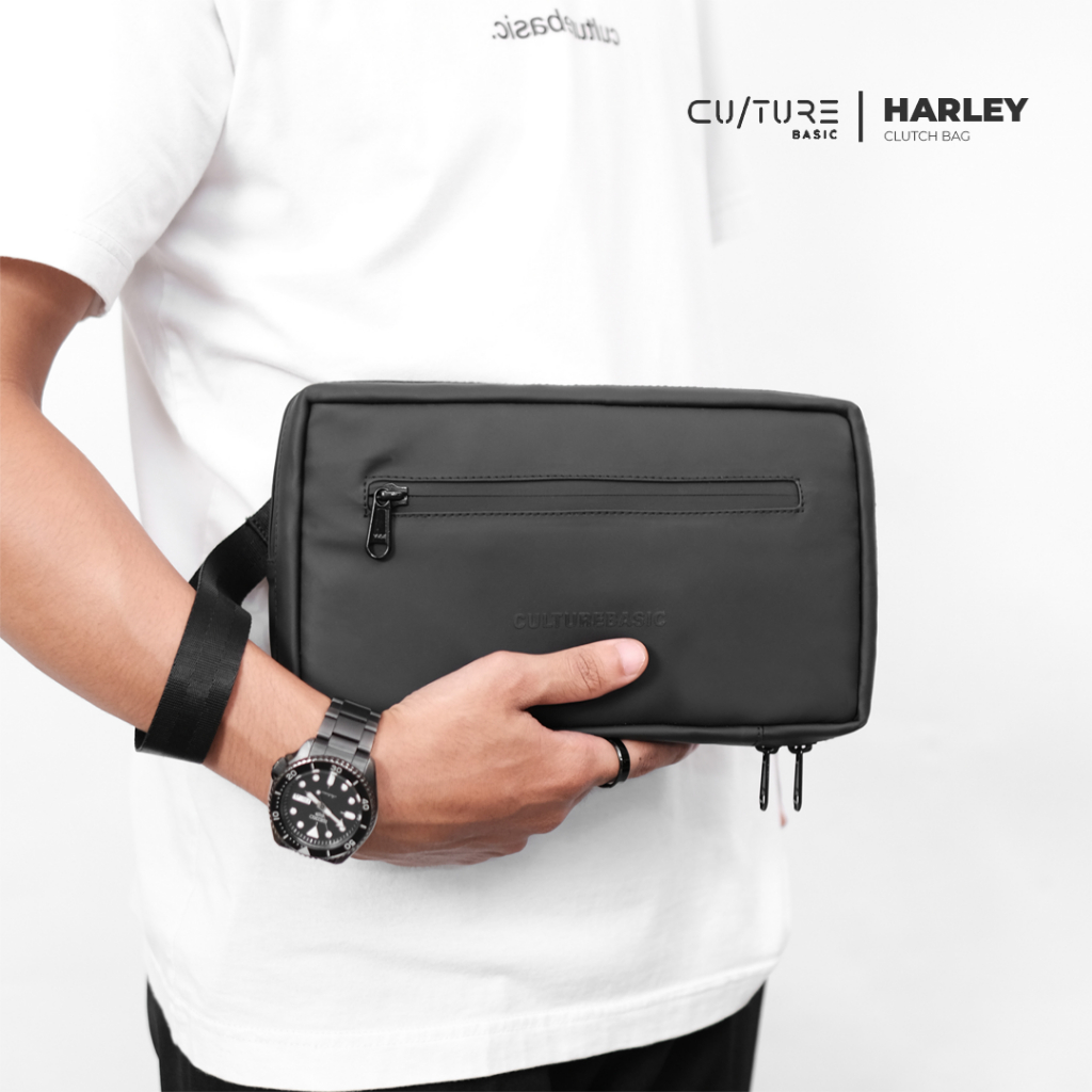 CULTURE BASIC | HARLEY Slingbag Exclusive Cowok Tas Selempang Pria Clucthbag Waterproof