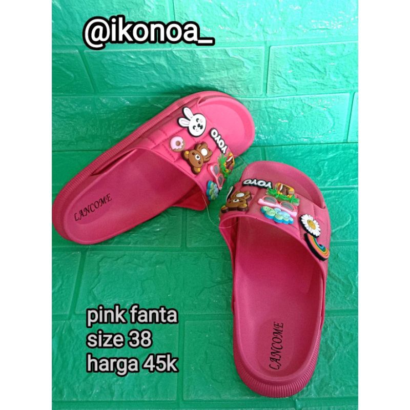 sandal jelly pink fanta size 38