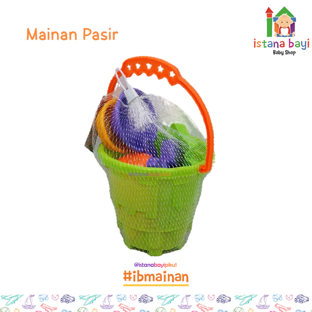 Mainan Ember Pantai Jala 0290 - Mainan Pasir Anak - Mainan Anak