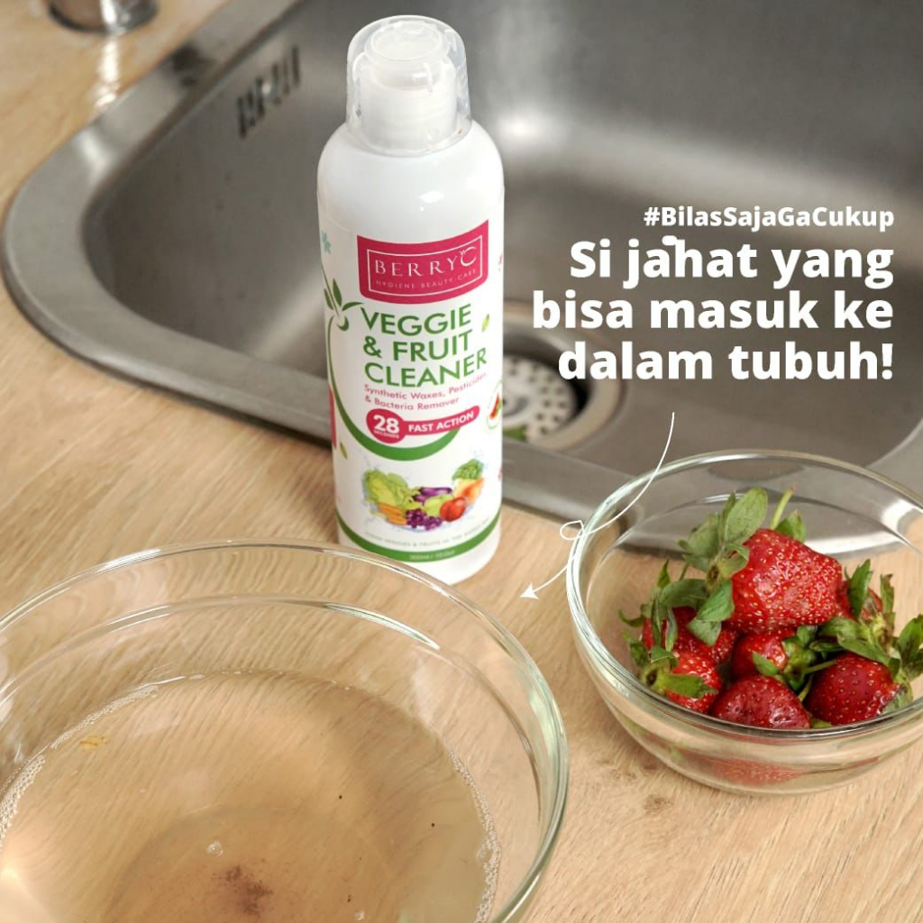 BerryC Veggie &amp; Fruit Cleaner Pencuci Buah &amp; Sayuran Anti Bacterial 100ml