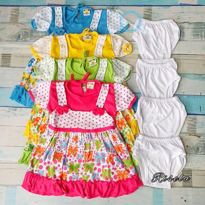 Dress Bayi Perempuan 2-24 Bulan