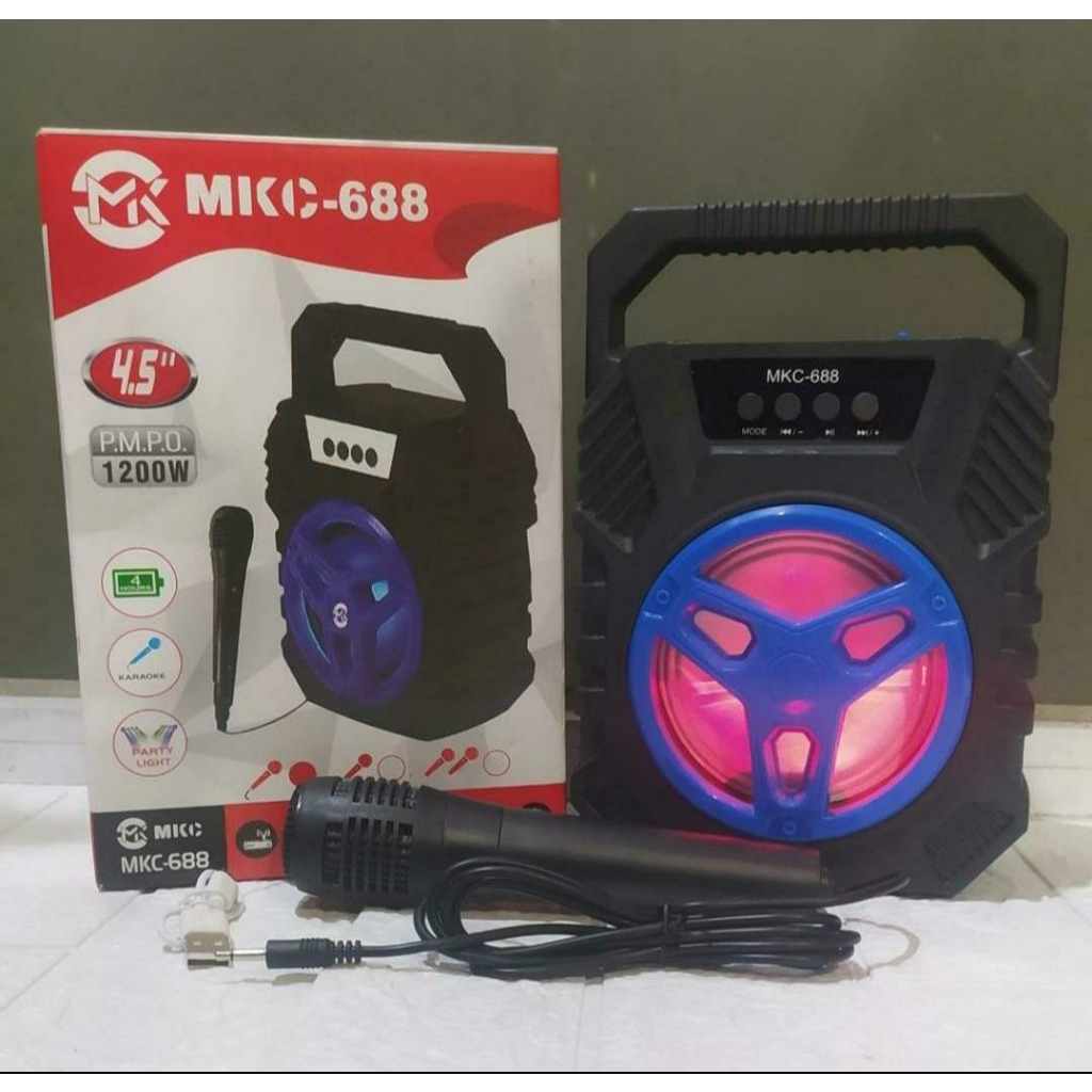 Speaker Bluetooth MKC 4.5 inci Free Microphone