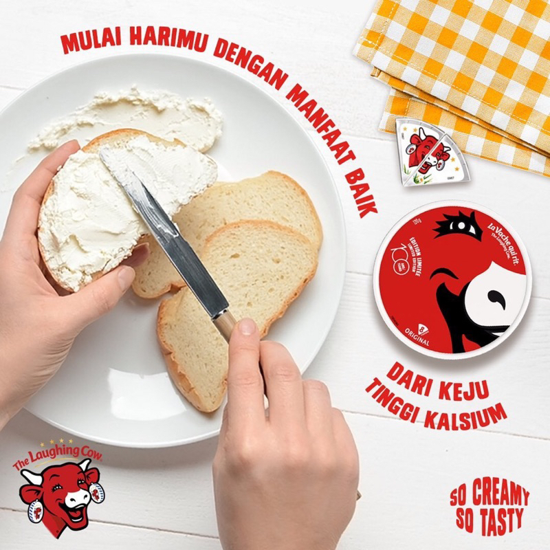 The laughing cow cheese segitiga - keju oles plain