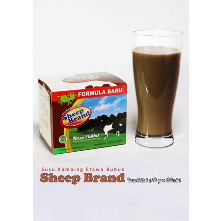 Sheepbrand Susu Kambing Etawa | 1 Kotak 10 Sachet 200 Gram