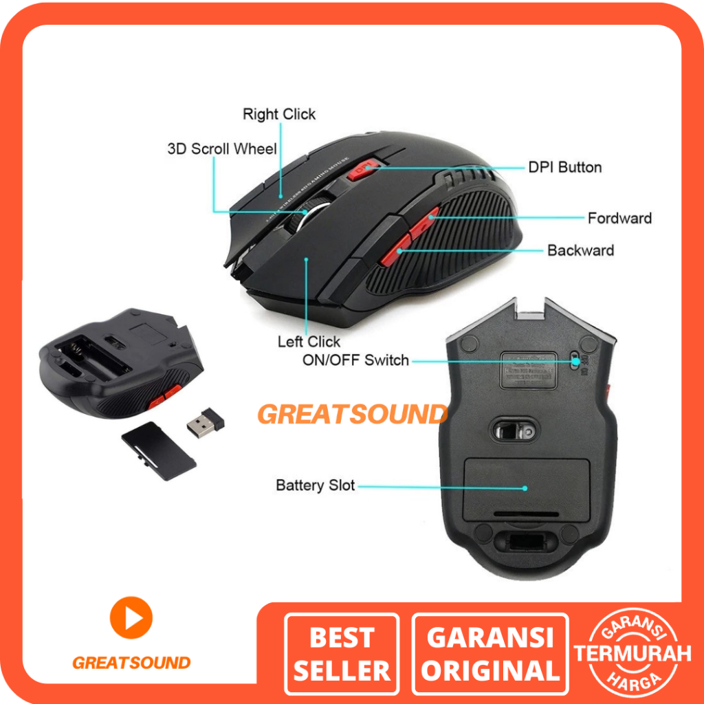 Mouse 6D Gaming Mouse Wireless Gaming Mouse Gaming Bluetooth Mouse Bluetooth Gaming Mouse Gaming Wir