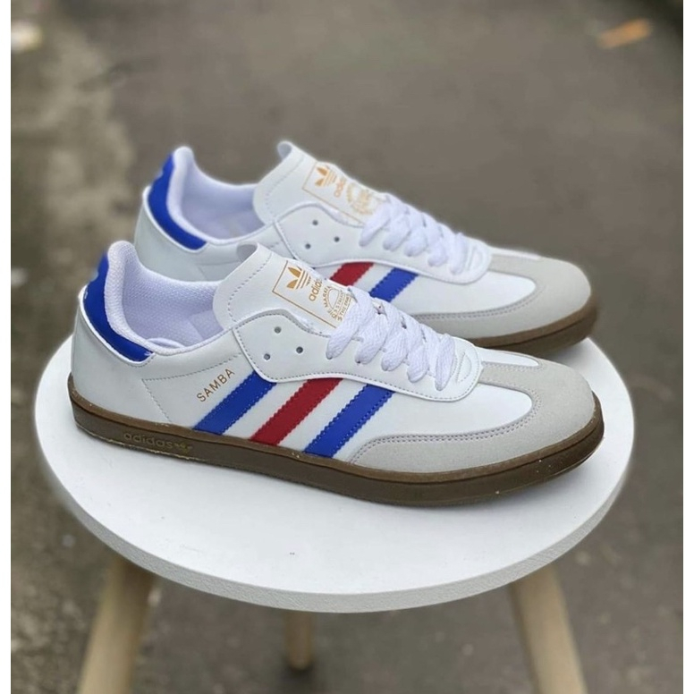 Adidas Samba OG White Black Sol Gum / Sneakers Pria Original / Adidas Samba Original Sepatu Adidas Samba Vegan White Black BNIBWT