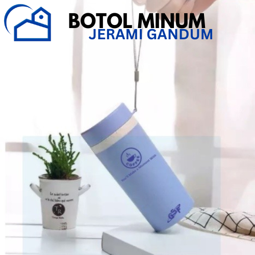 Botol Minum Jerami Gandum 300ml / Botol Minum Jerami / Botol Minum Tumblr Jerami 2155