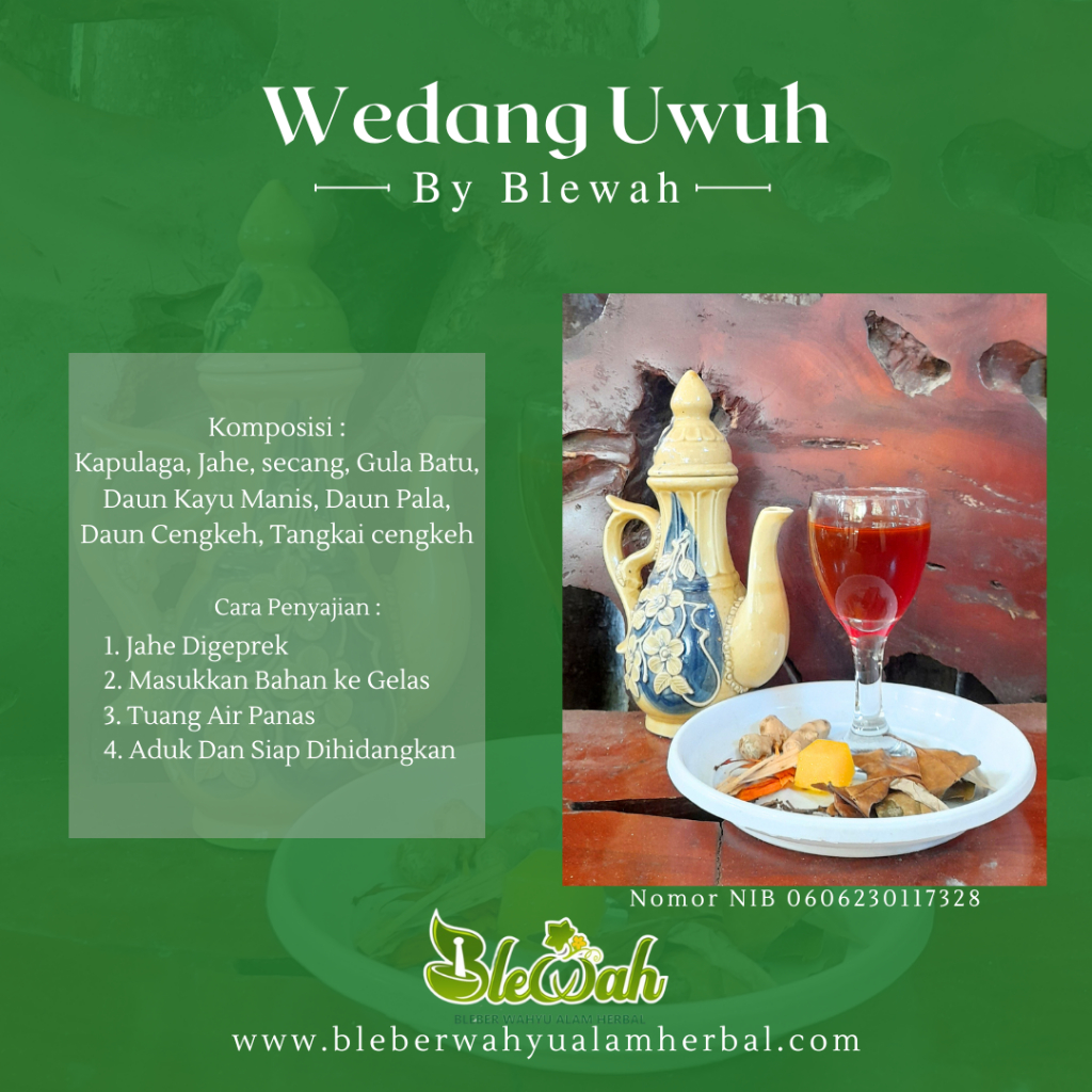 

Wedang Uwuh Premium (1 pack isi 10) Komplit + Gula Batu