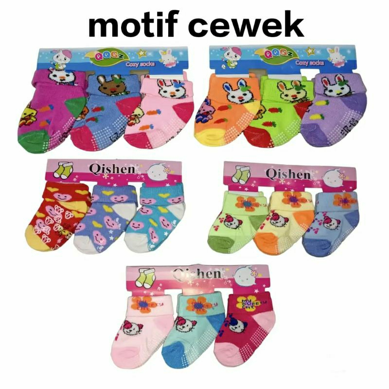 KAOS KAKI BABY BOY GIRL ANSLIP 3IN1