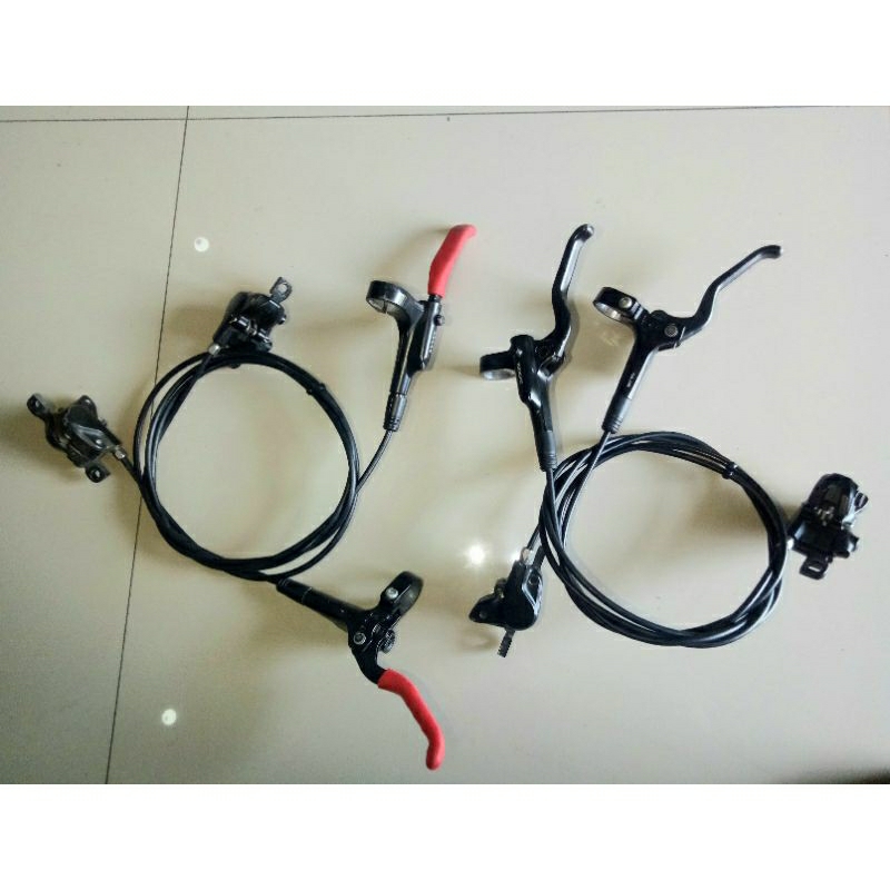 Brakeset Rem Hidrolis Rem Hidrolik Hidraulic shimano mt200/201 eks xtrada (Sepasang)