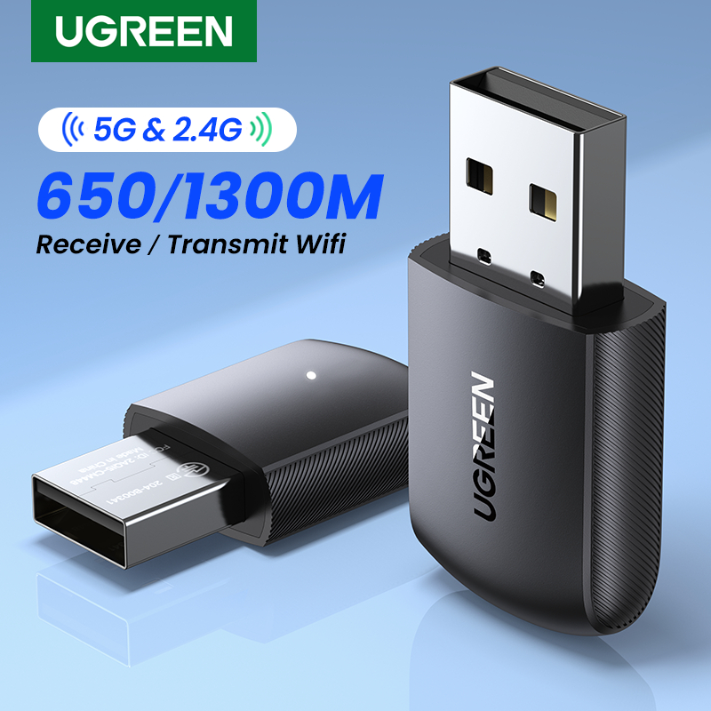 UGREEN Wifi Dongle 11AC DUal Band 2,4Ghz and 5GHz Band UP to 650Mbps