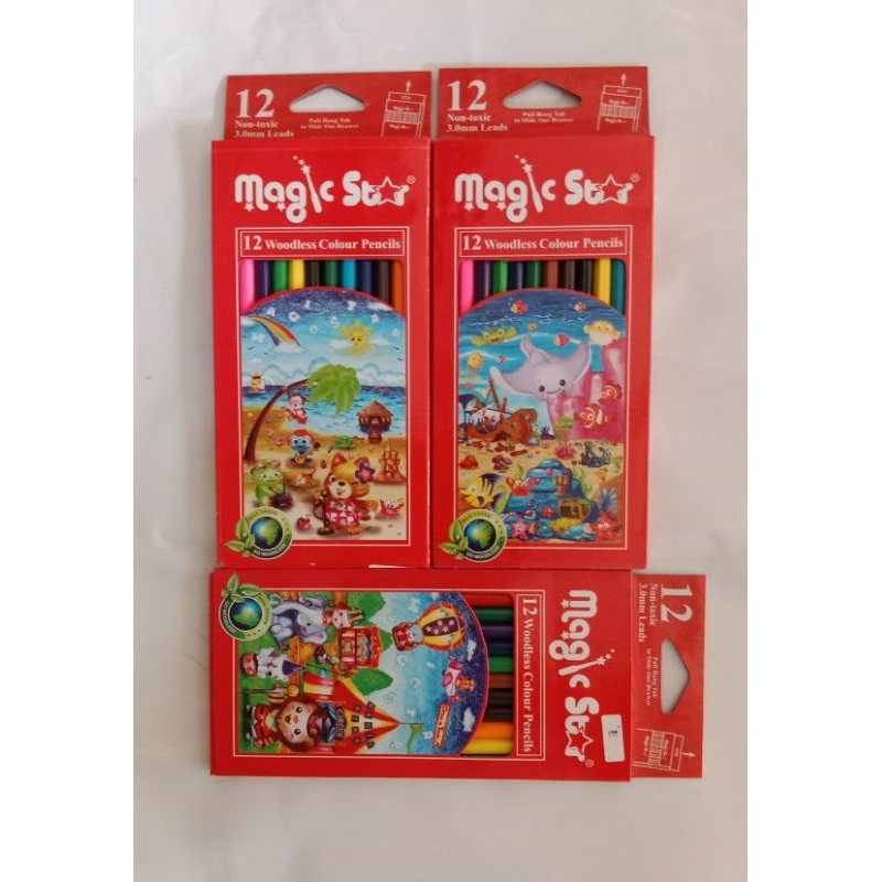 

PENSIL WARNA MAGIC STAR ISI 12PCS