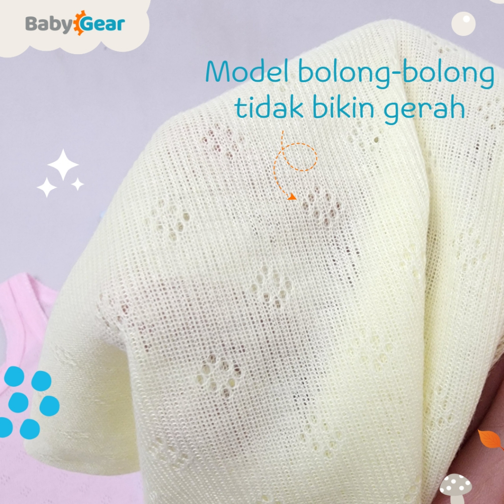 3 PCS Singlet Bayi Warna