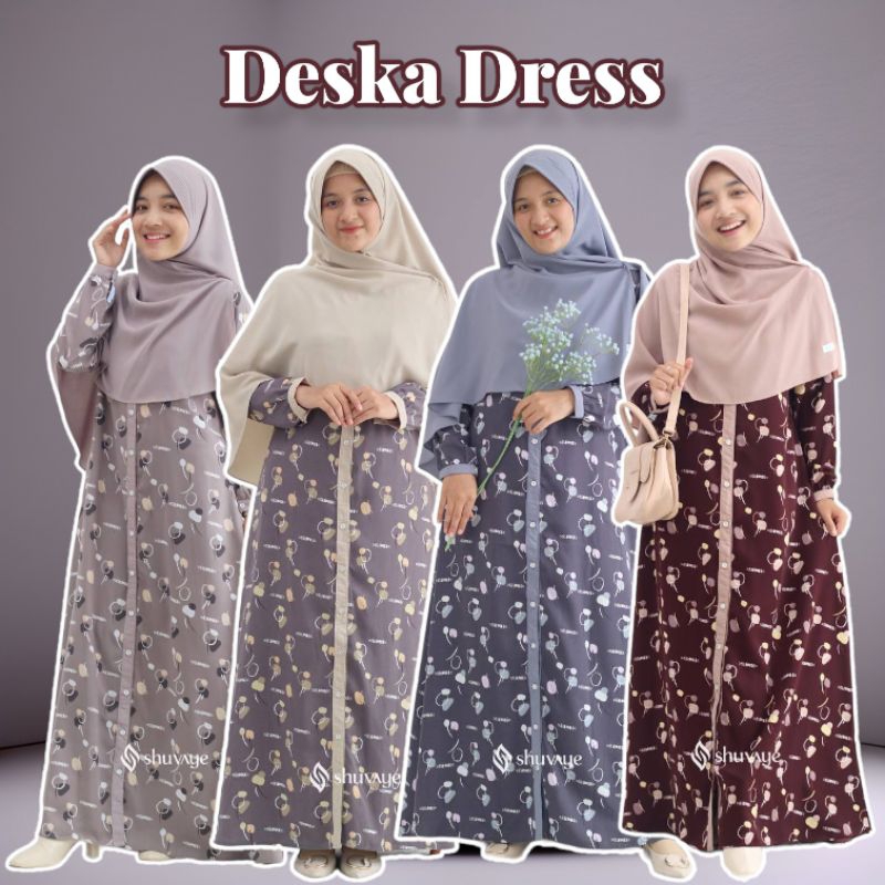 GAMIS DESKA DRESS MOTIF ORIGINAL BRAND SHUVAYE / SILMEE