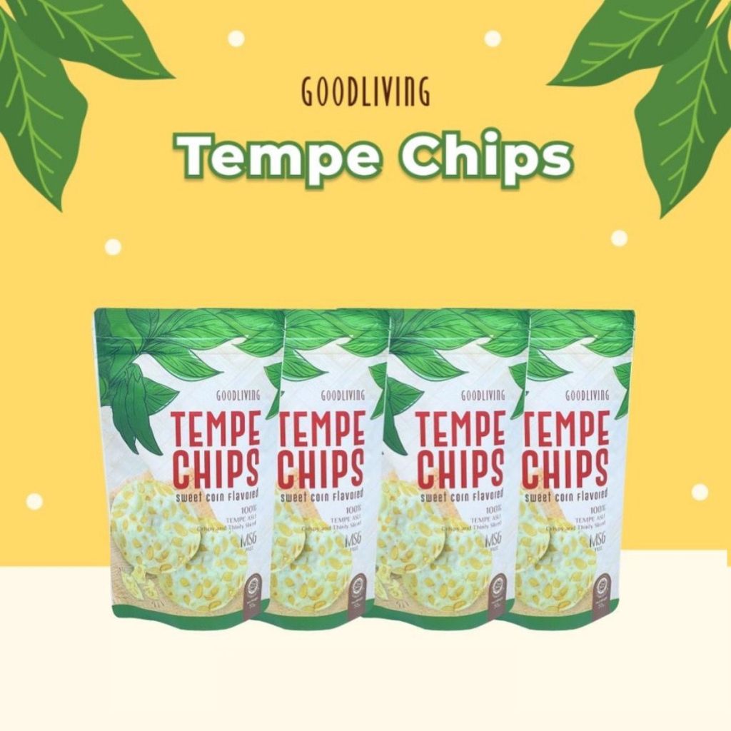 GOODLIVING TEMPE CHIPS RASA JAGUNG 55 GR | SNACK KERIPIK TEMPE SEHAT