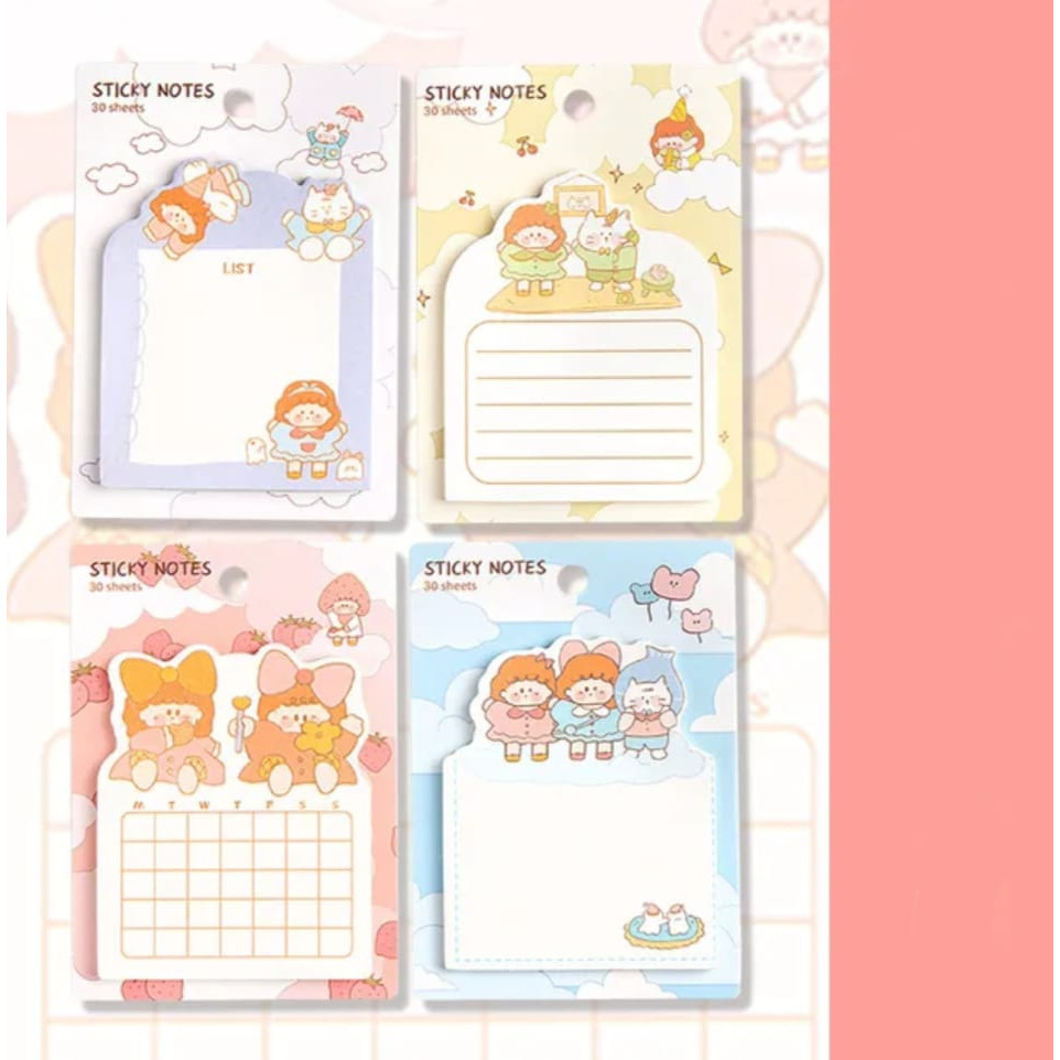Sticky Notes Lucu - Post it Tempelan kertas Memo Note - Index notes