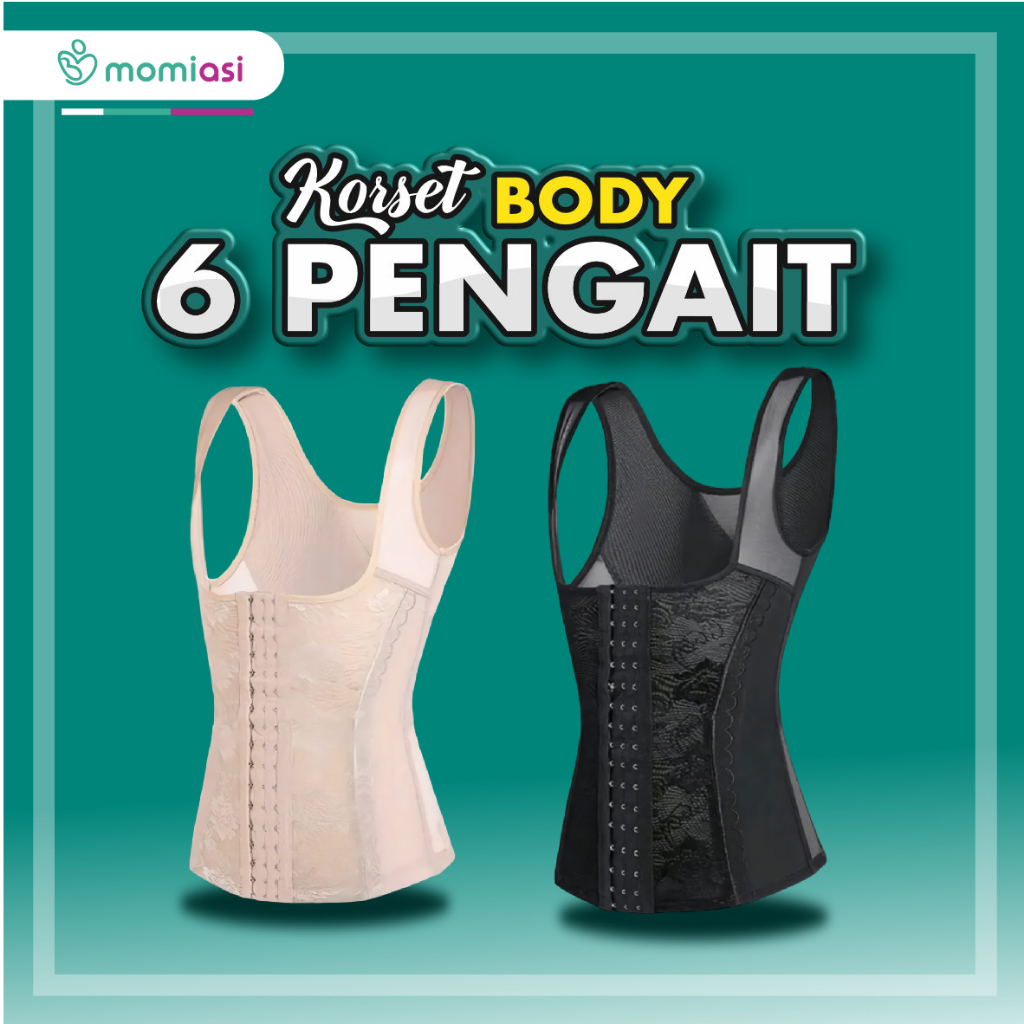 Body Shaper Korset Pengencang Payudara 6 Pengait by Momiasi