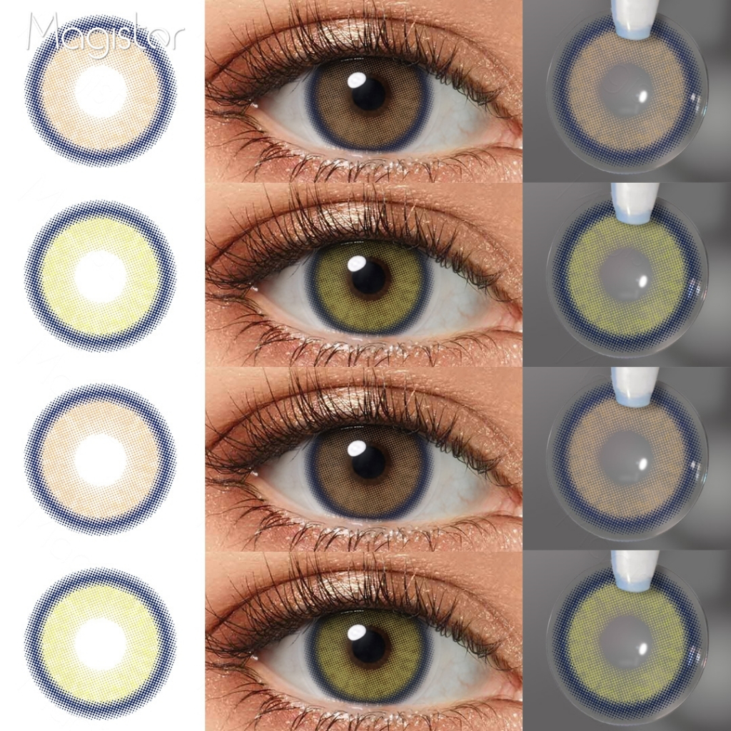 MAGISTER softlens minus (0.00~-6.00) MELODY seri soflens alam softlens 14 mm Brown