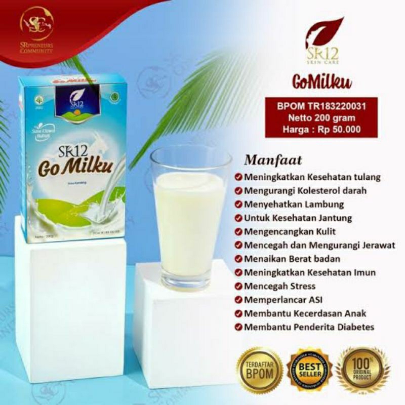 

Susu Kambing Etawa SR12 GoMilku 600gr