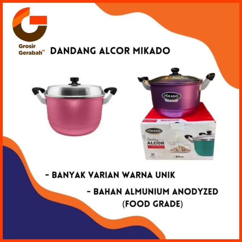 Dandang Alcor Alumunium Mikado 24cm, 26cm