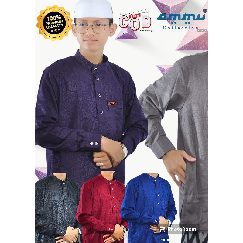 KOKO KURTA AMMU / KOKO SANTRI LENGAN PANJANG / baju atasan muslim