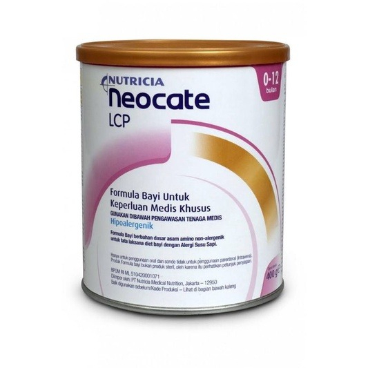 ORIGINAL_READY BANYAK_SUSU NUTRICIA NEOCATE LCP 400GRAM #SUSU BAYI ALERGI #Bayi ALERGI SUSU SAPI
