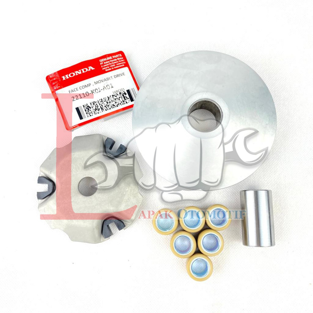 -LOI- RUMAH ROLLER ASSY SET GENIO , BEAT STREET , BEAT NEW , SCOOPY NEW LED