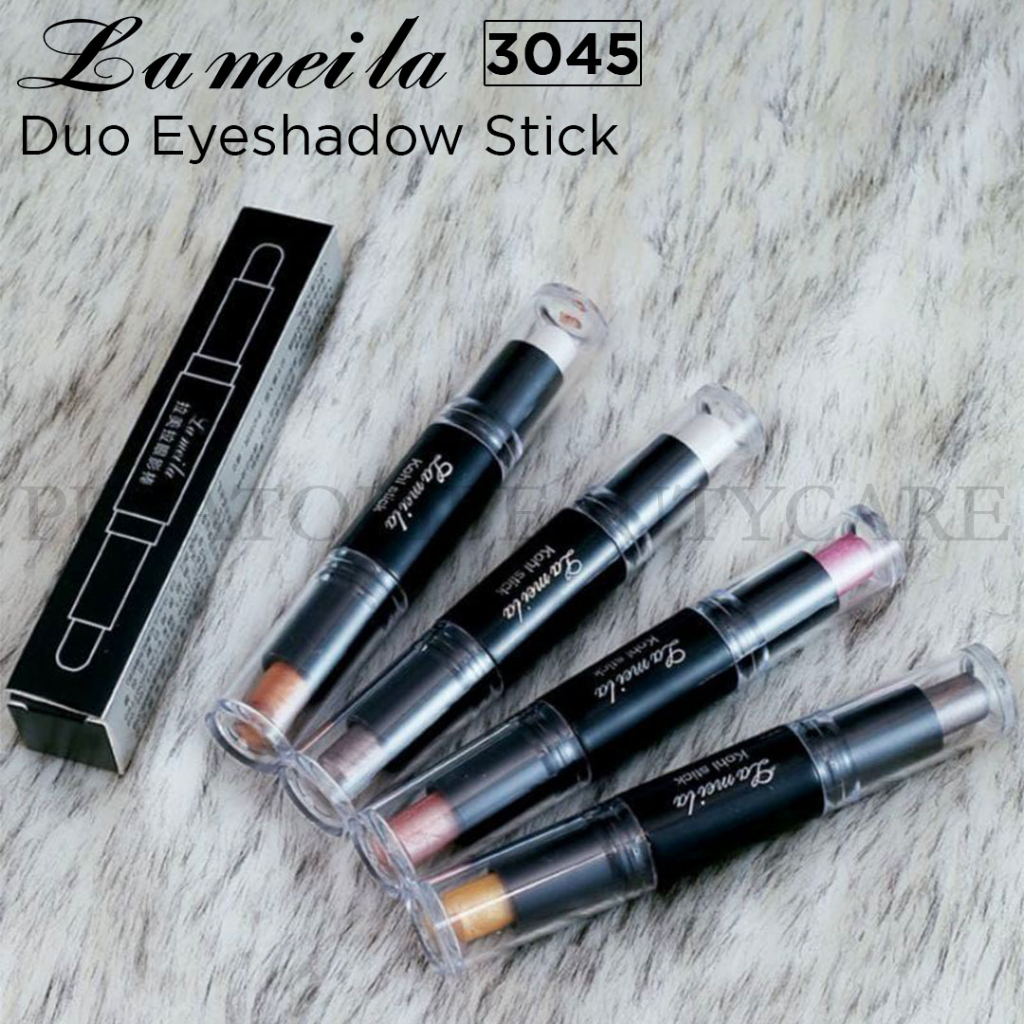 Lameila3045 Eye Shadow Stick Duo  2 Warna Waterproof