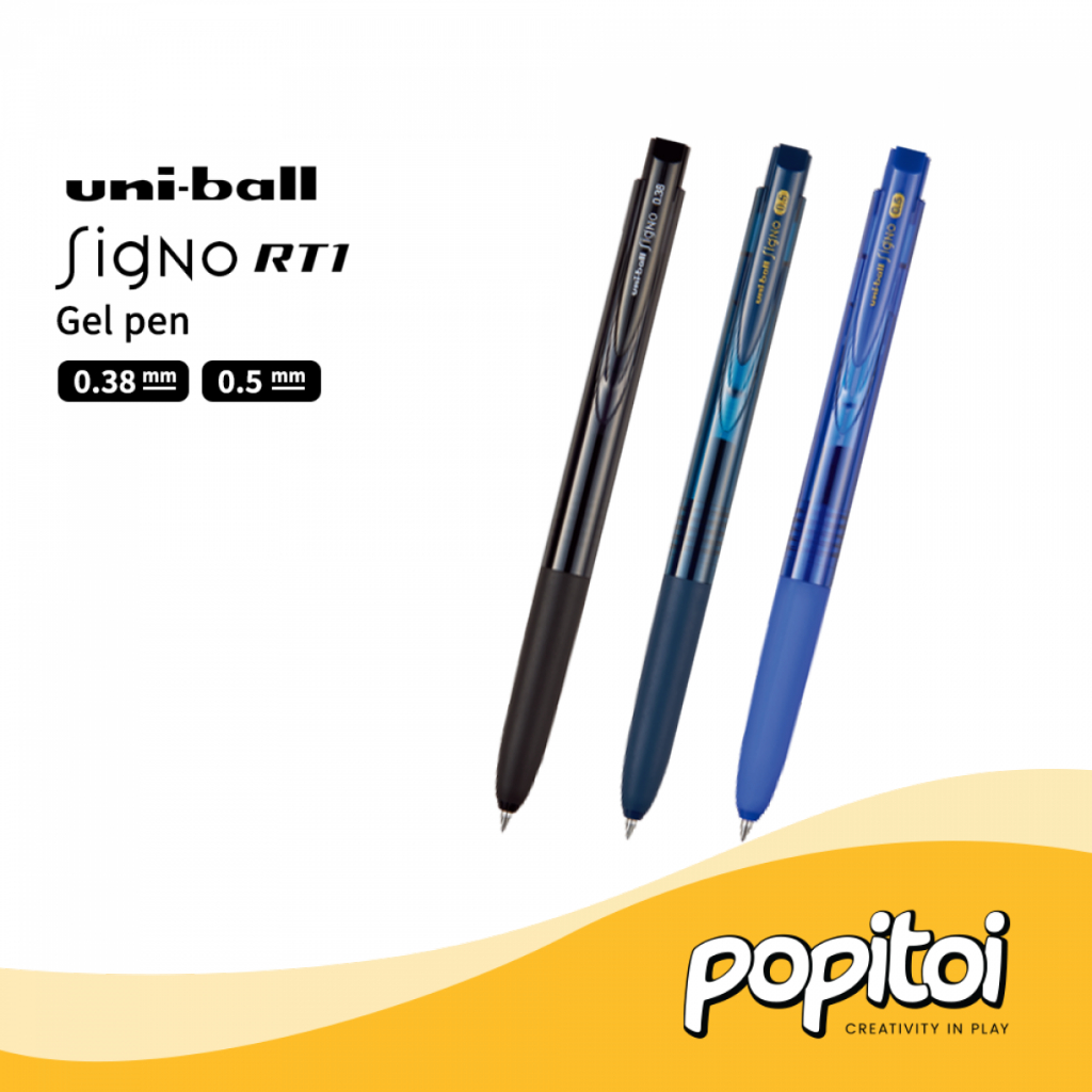 

Uniball Signo RT1 Gel Pen 0.38 0.5 mm Uni Ball Pulpen Ballpoint Warna Warni Bolpen