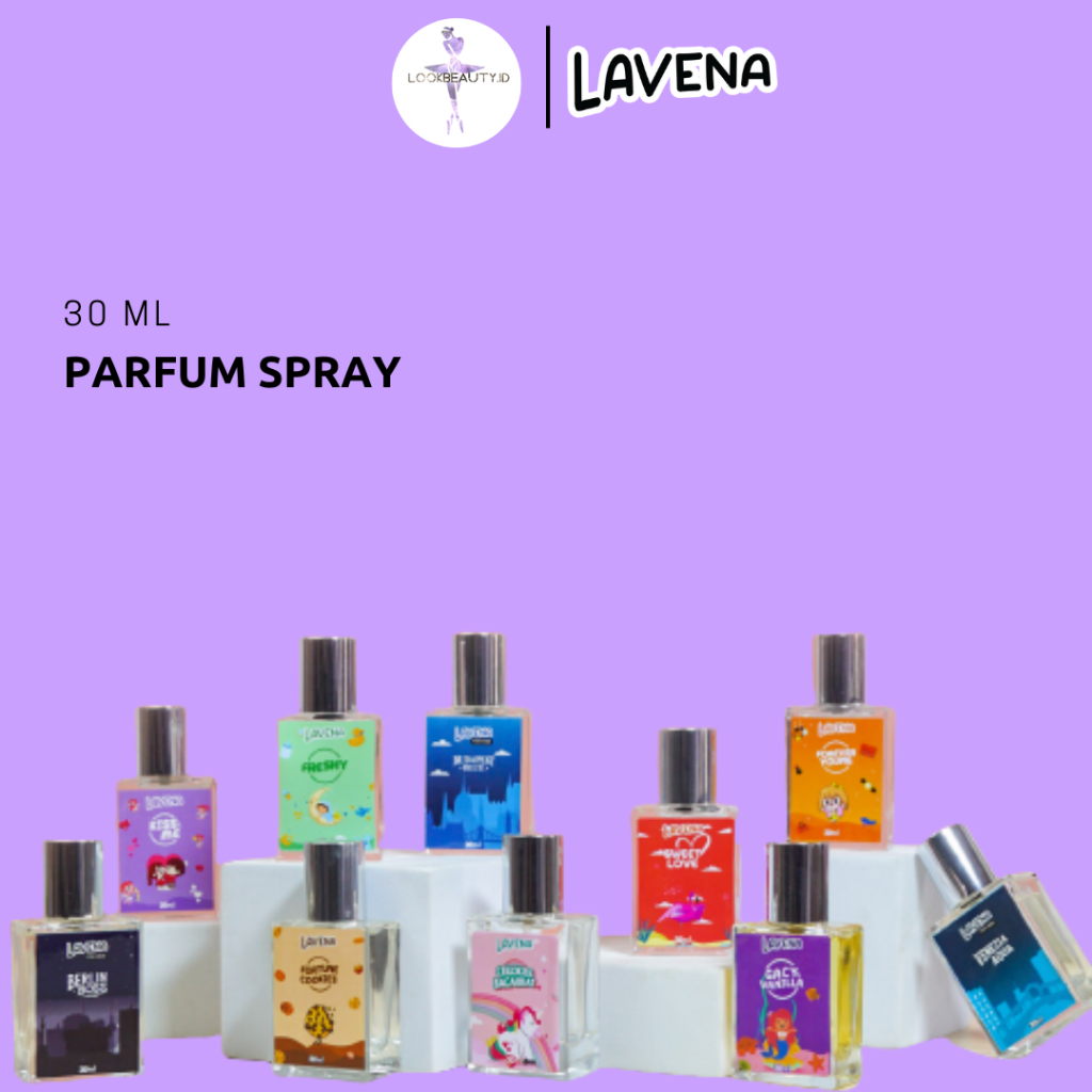 LAVENA EAU DE COLOGNE PARFUM KOTAK 30ML &amp; ROLL ON 6ML | LAVENA FOR MEN PARFUM PRIA &amp; WANITA BULGARI AQUA CEILOKISS BACCART BPOM