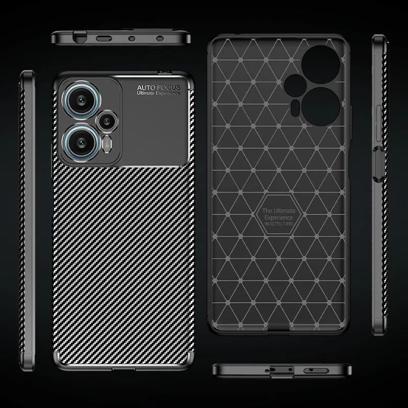 Case Xiaomi Poco F3 F4 F5 5G Softcase Carbon Autofocus Original