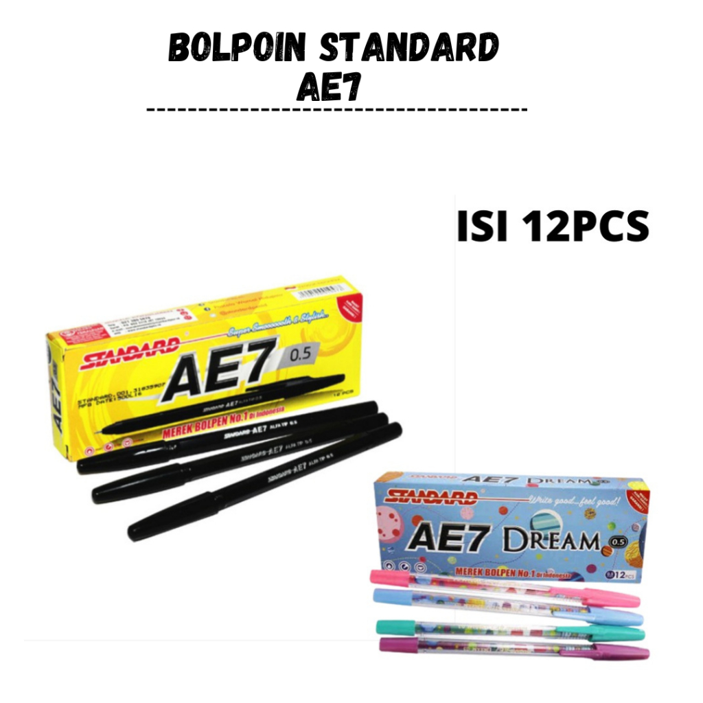 

Bolpoin Standard AE7 Hitam 0.5 @PAK