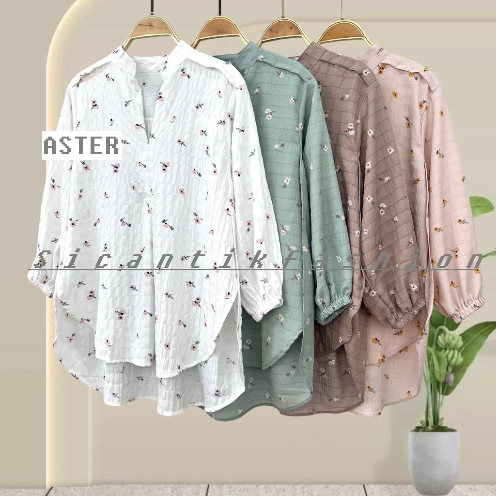 Blouse Wanita  Cotton Crinkle Premium / Blouse Polos / Shirt Motif / kemeja Casual