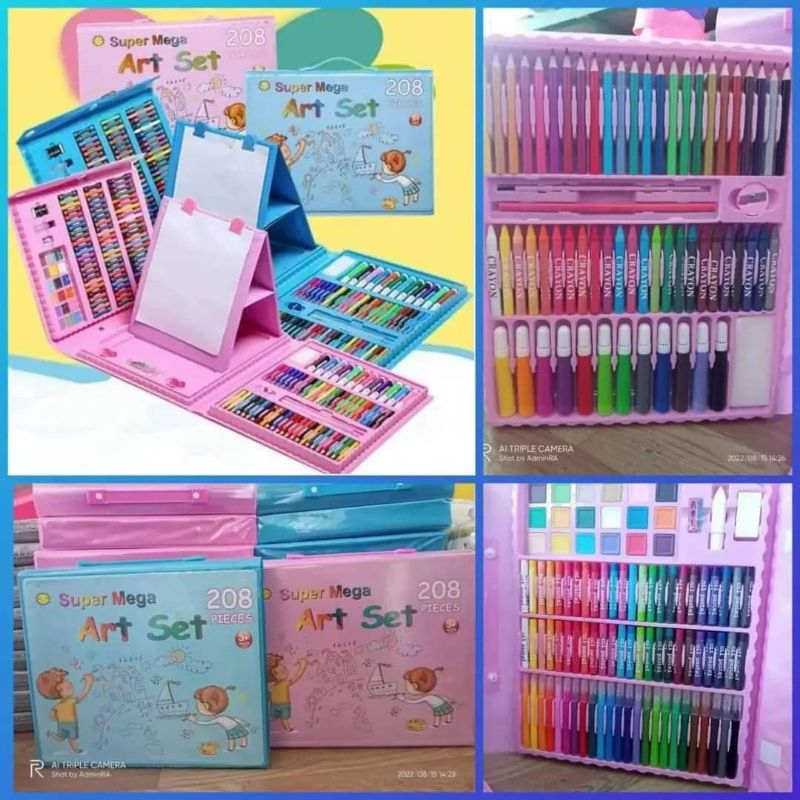 

Crayon Set 208pcs/ Crayon untuk Menggambar/ Krayon Anak