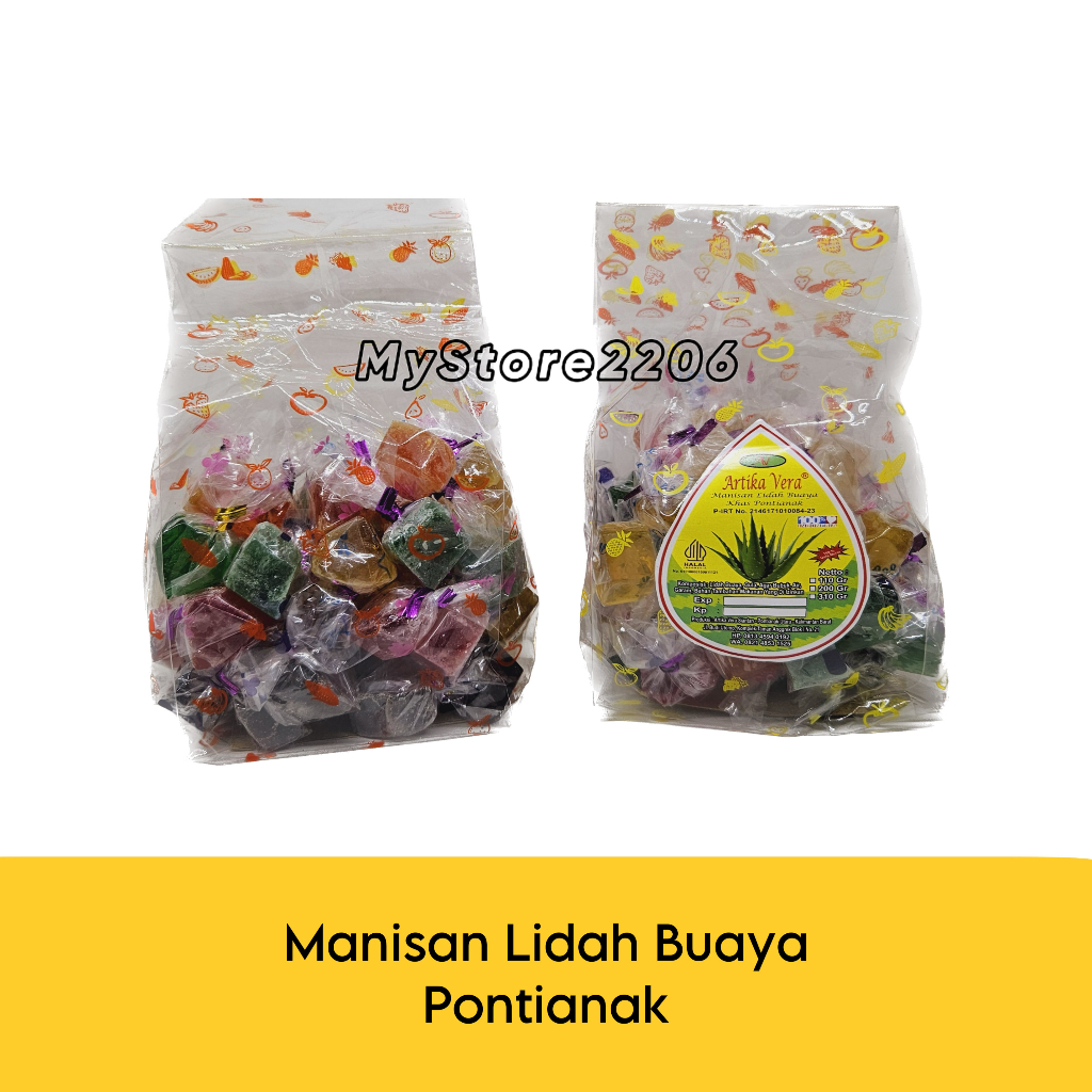 Manisan (Snack) Lidah Buaya Halal khas Pontianak