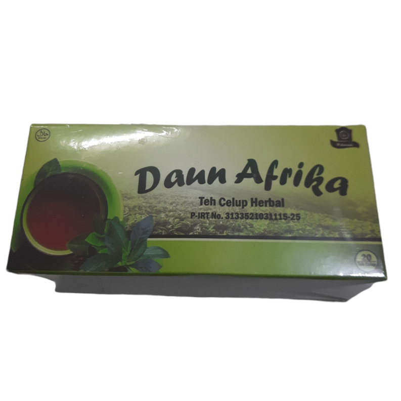 

Teh Celup Daun Afrika isi 20 teh celup Obat Gula dan Kolesterol Menurunkan gula darah. ... Menghambat pertumbuhan sel kanker. ... Membasmi bakteri penyebab penyakit. ... Mengobati penyakit malaria. ... Mengatasi penyakit cacingan.