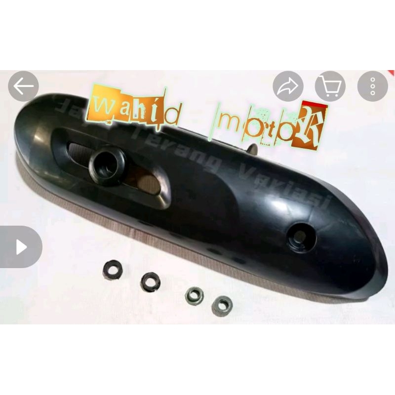 cover knalpot scoopy new,scoopy old hitam