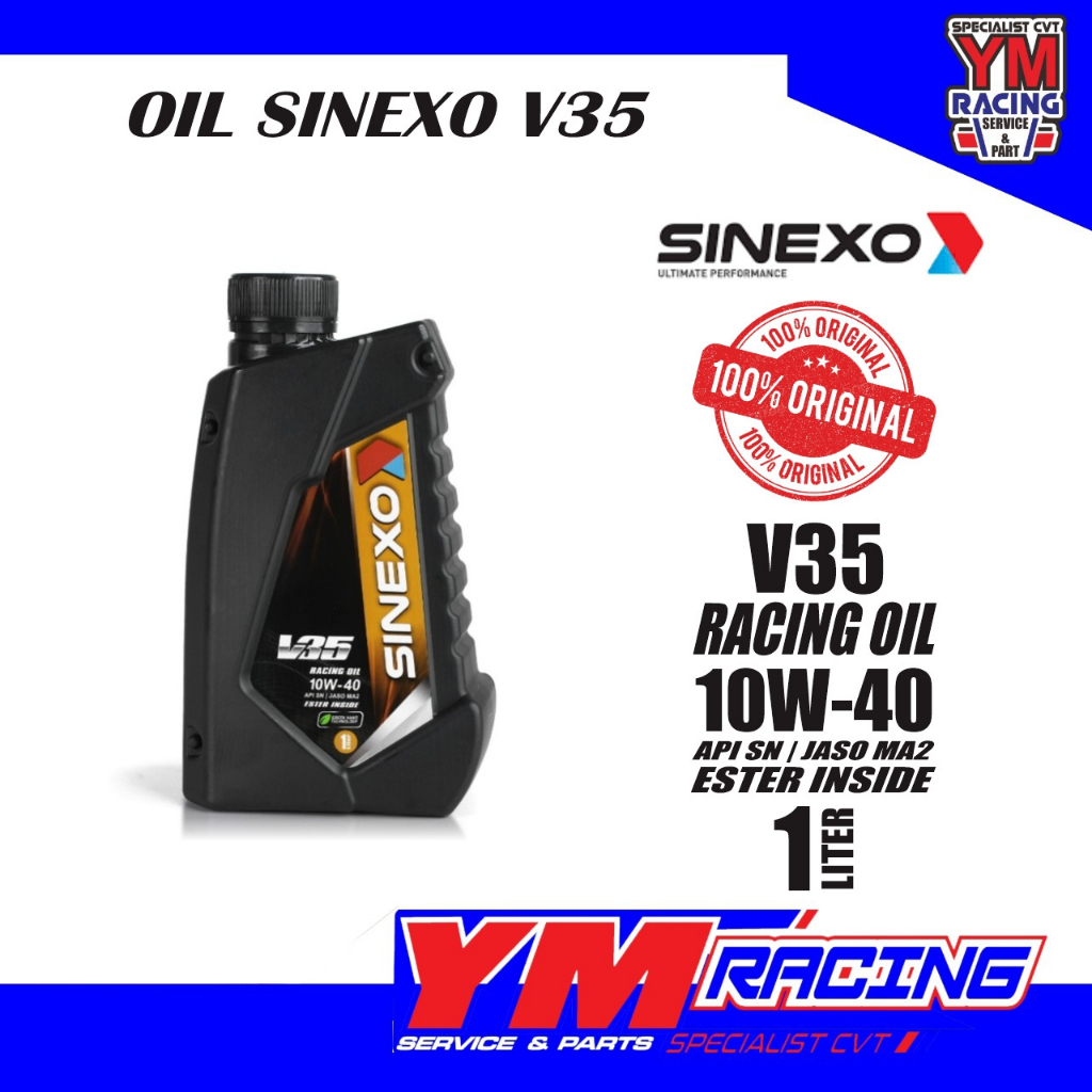 RACING OIL 1 LITER 10 W 40 V 35 SINEXO ( SINEXO ) OLI RACING SINEXO V35 10W40 // OLI SINEXO RACING V