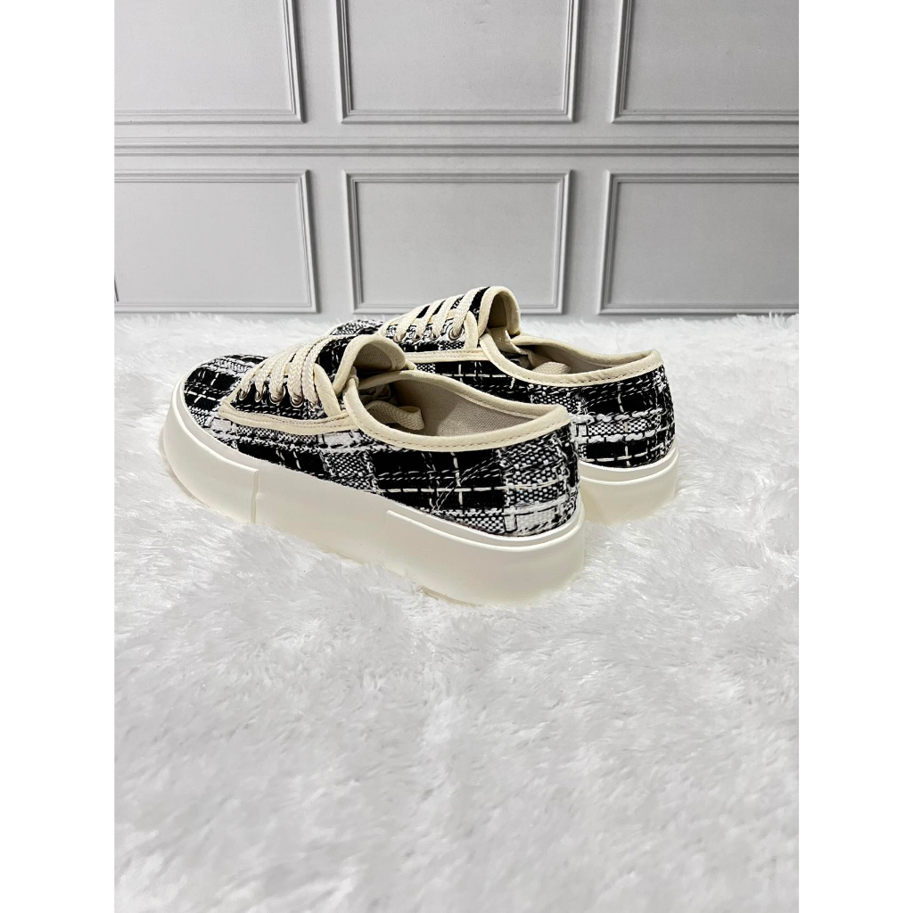 K2578 IMPORT Sepatu Wanita Hak Tebal / Sneakers Trendy Korea Style Best Quality Size 35-40