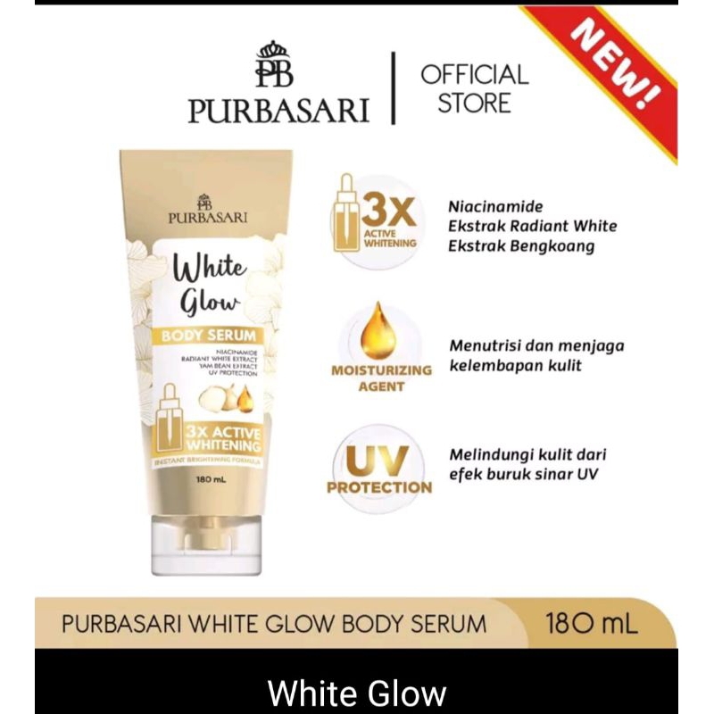 PURBASARI BODY SERUM WHITE GLOW/SKIN FIRMING ORIGINAL 180ML