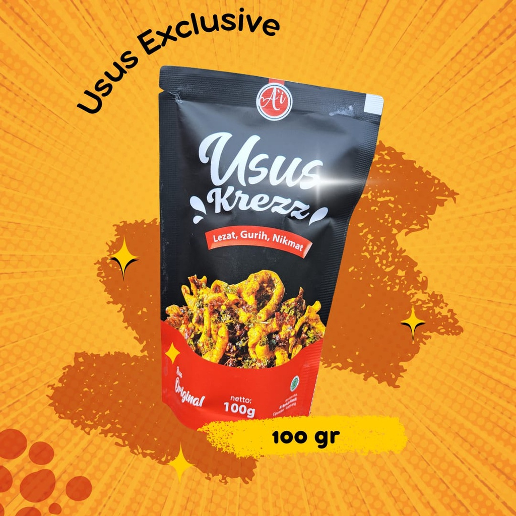 

usus crispy kemasan pouch 100gr - Original