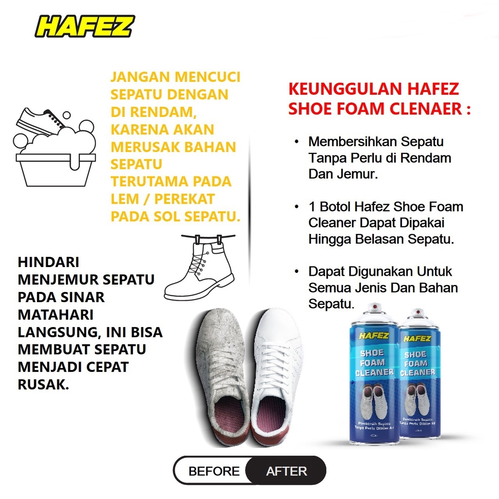 Shoe Foam Cleaner - Foam Pembersih Sepatu &amp; Menghilangkan Bau Sepatu