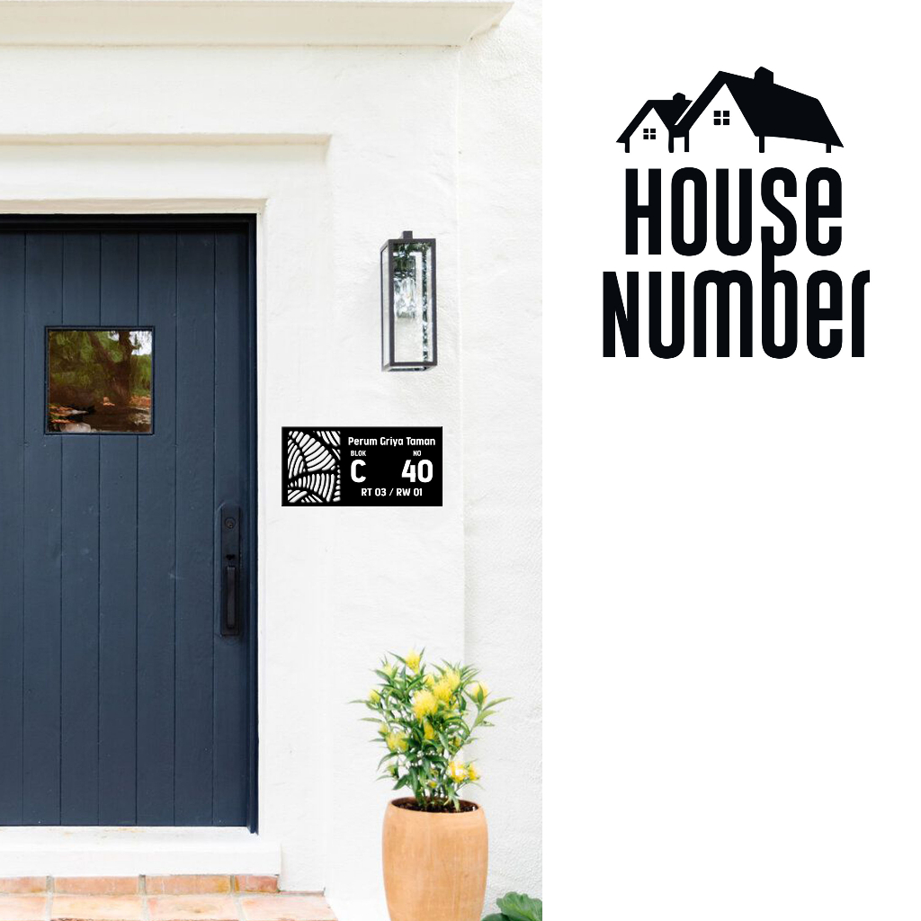 

CUSTOM HOUSE NUMBER ACRYLIC BLACK & WHITE PART 1
