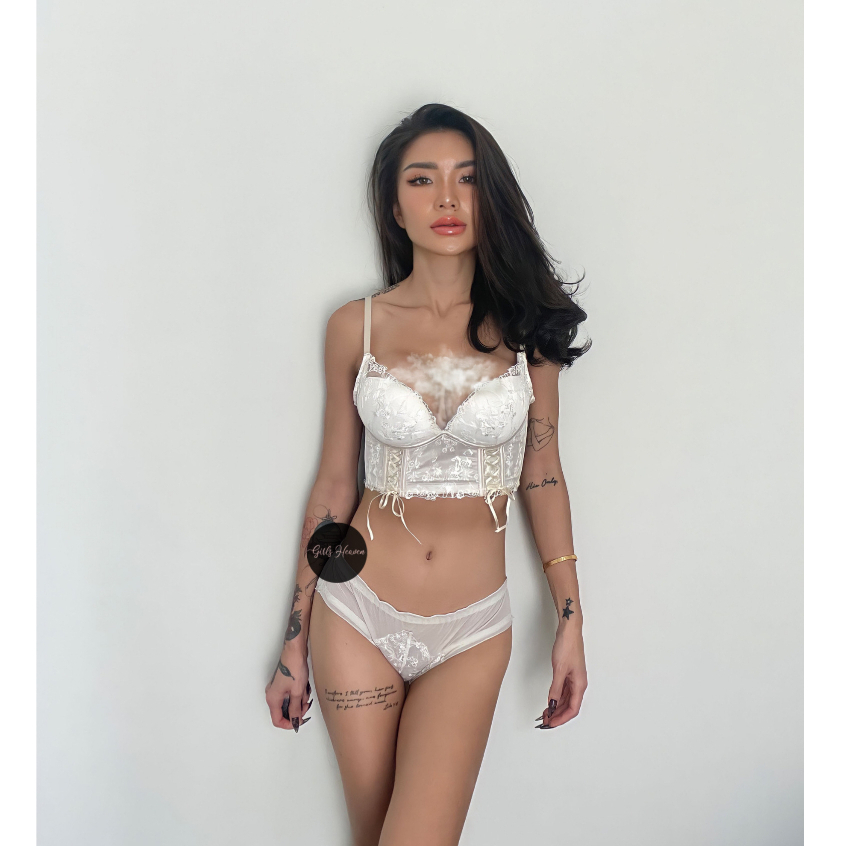 Kayla Sexy Bustier Set Panties [ Girlsheaven_id ]