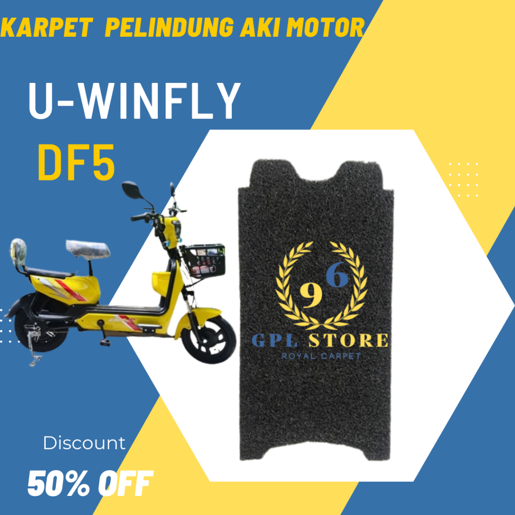 Karpet Sepeda Motor Listrik U-WINFLY DF3 u-winfly Dragonfly 3