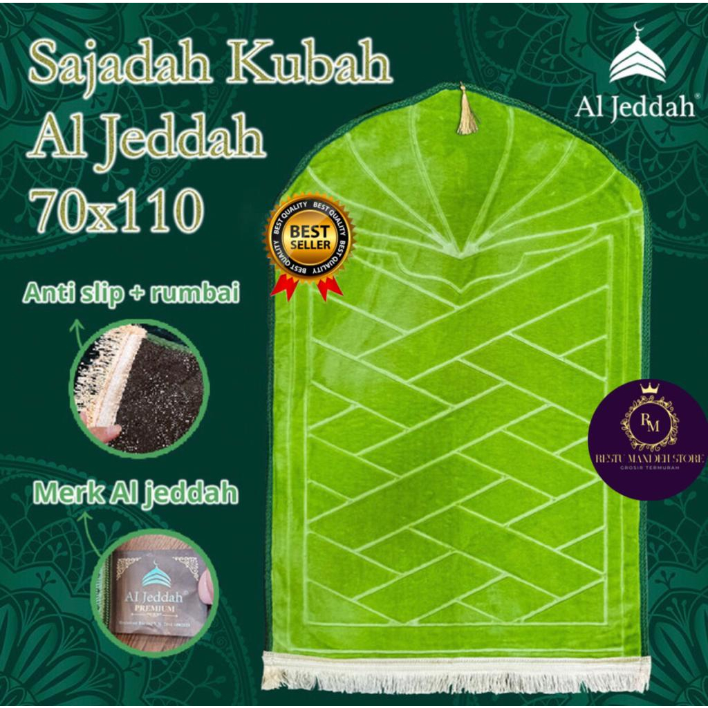 Sajadah Emboss Foam Kubah Tebal / Sajadah Kubah Emboss