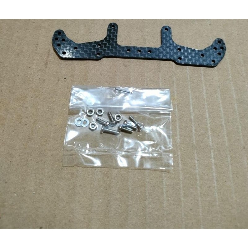 Rep Tamiya 95478 Frp HG Carbon Wide Rear Plate ( Ar Chassis ) (1,5mm)