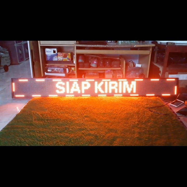 lampu led running text 160 x 16 outdoor