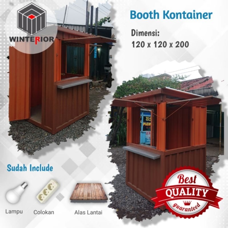 Booth Kontainer/ 120x120x200/ Container/ Stand/ Booth Galvalum/ Booth Bajaringan