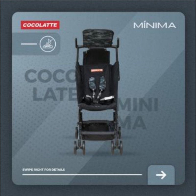 prelove stroller minima chocollate camo grey